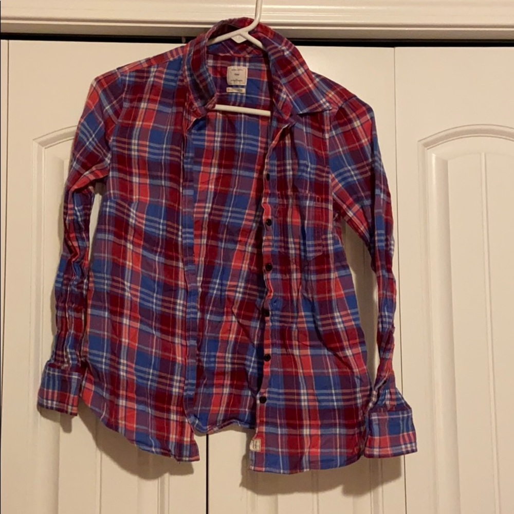Gap Fitted Boyfriend Flannel XS